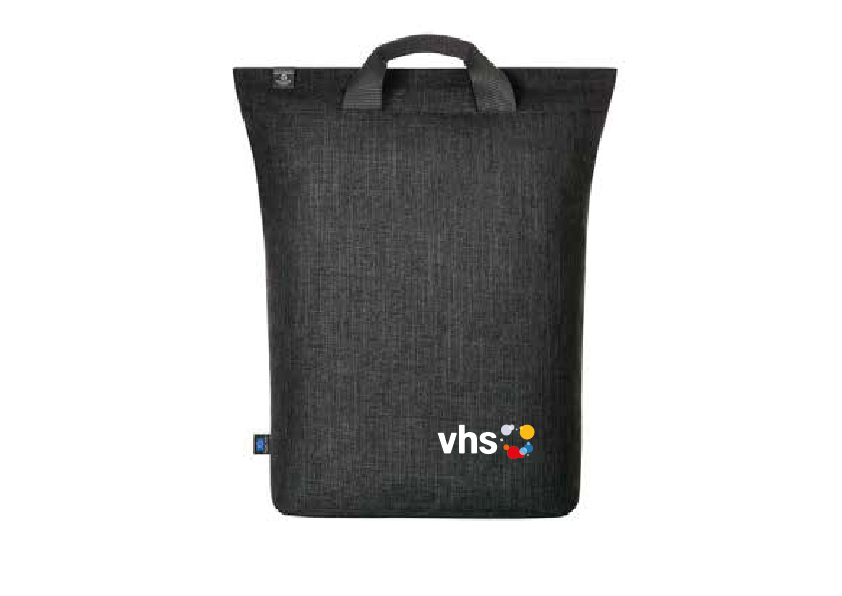 Laptop Rucksack - schwarz meliert