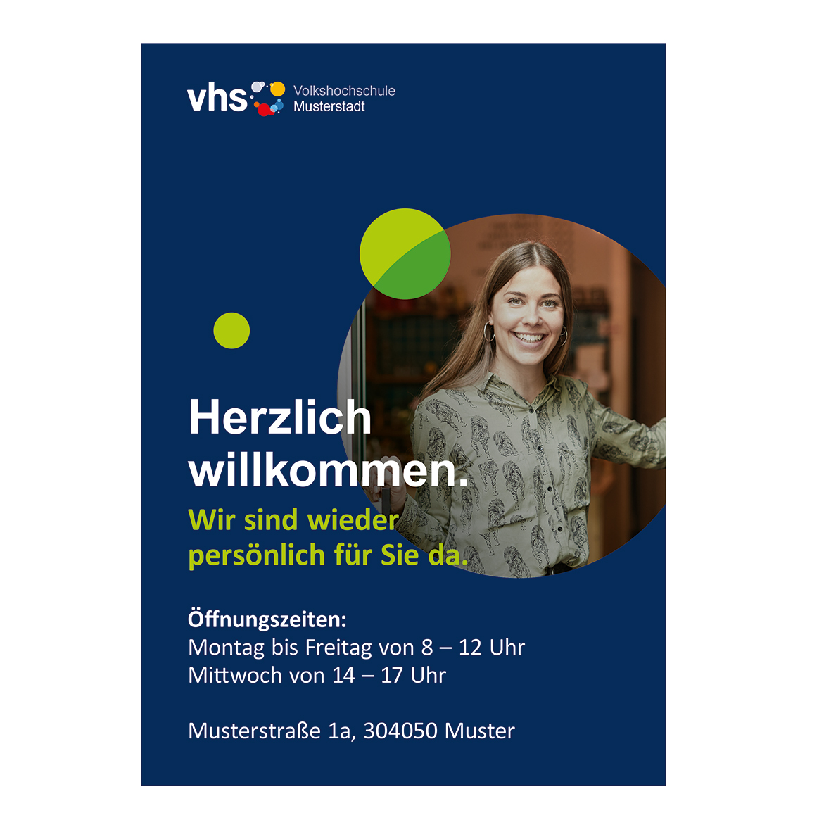 _Plakat "Herzlich Willkommen" - Format A1, individuell gestaltet