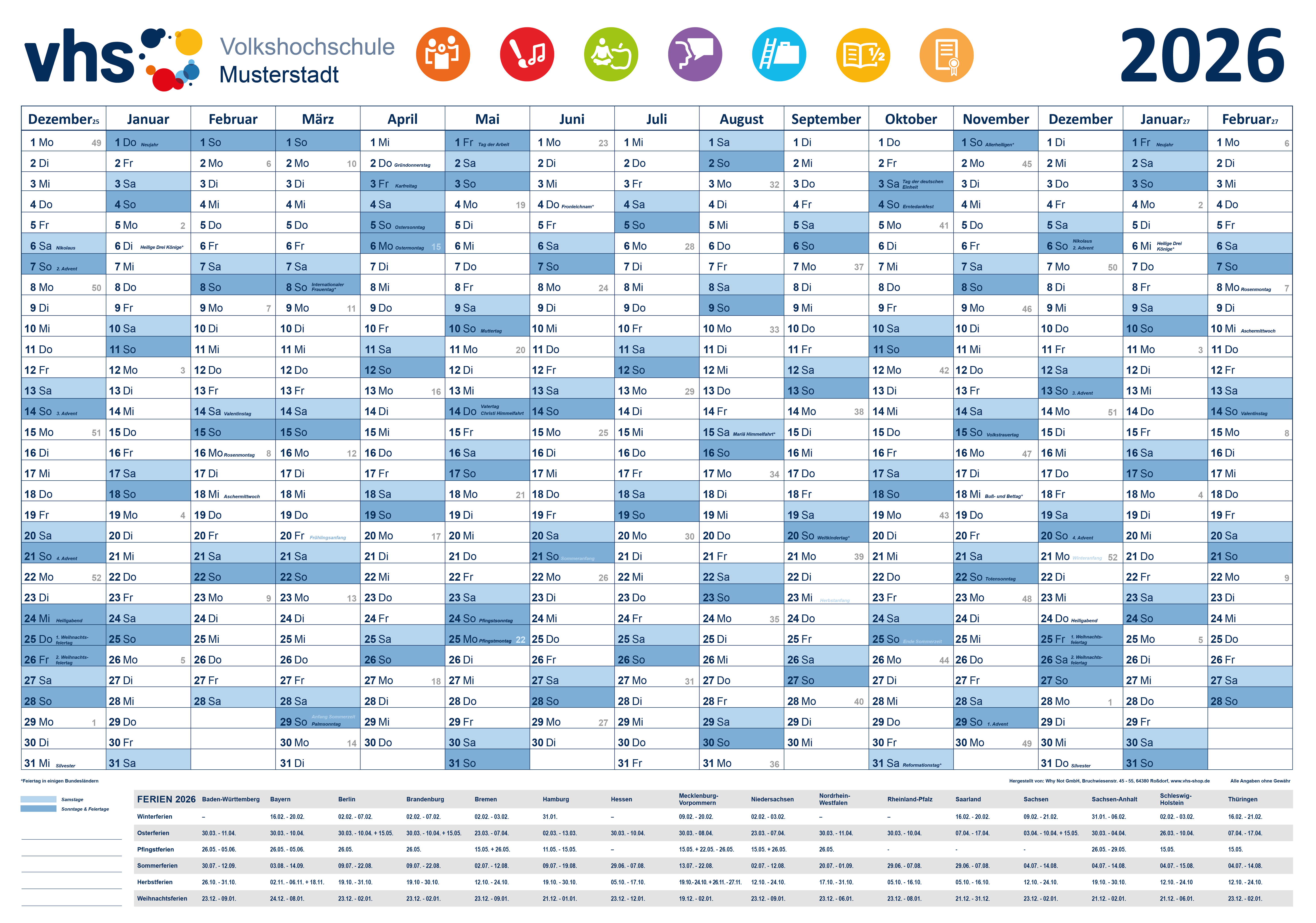 Tischkalender A3 - INDIVIDUELL