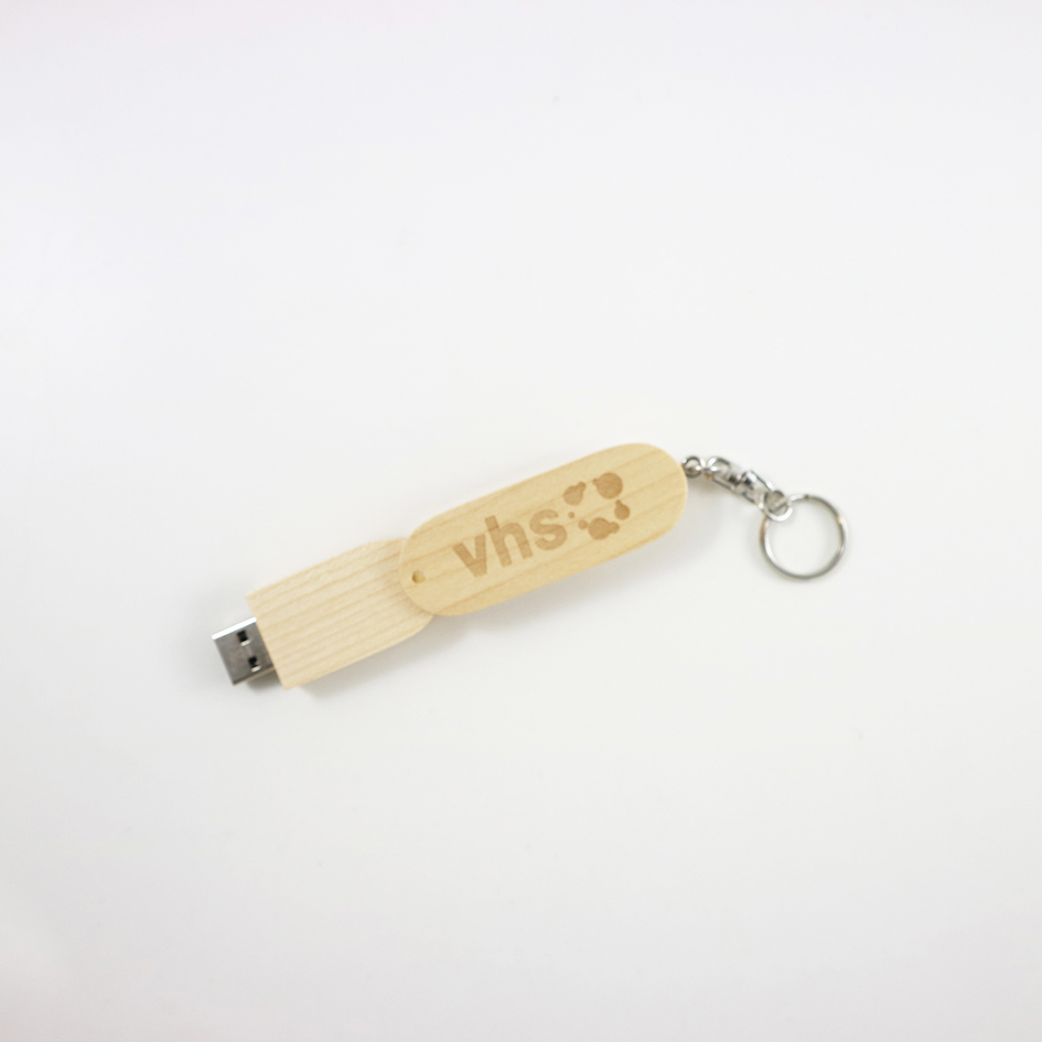 B-vhs117n-436245da10033cccf0 USB Stick Holz 8GB