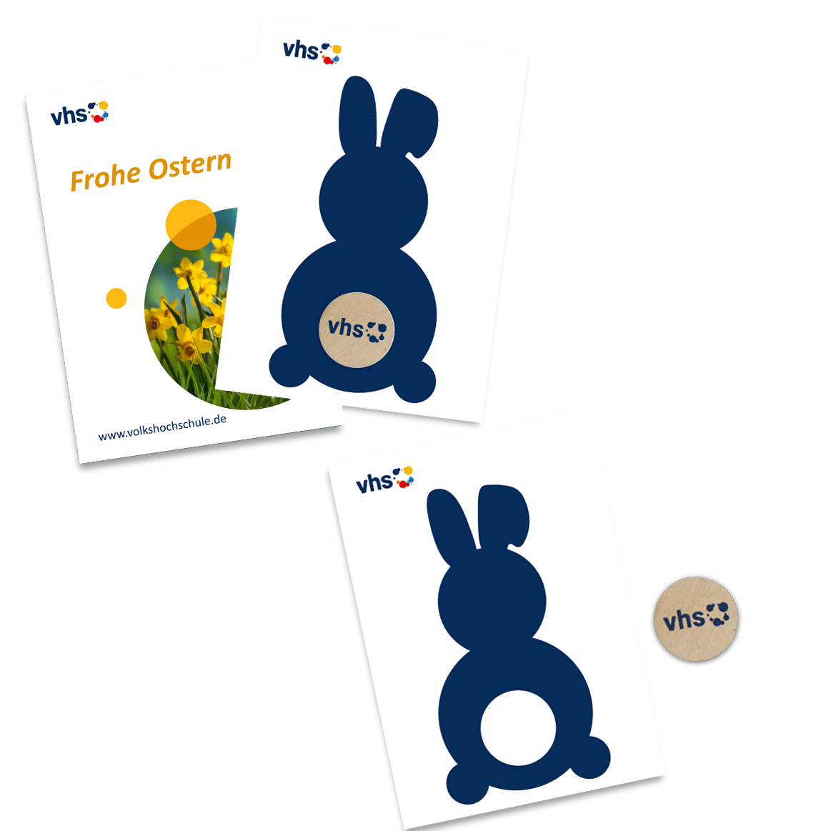 Osterhase Osterhasen Karte DIN A7