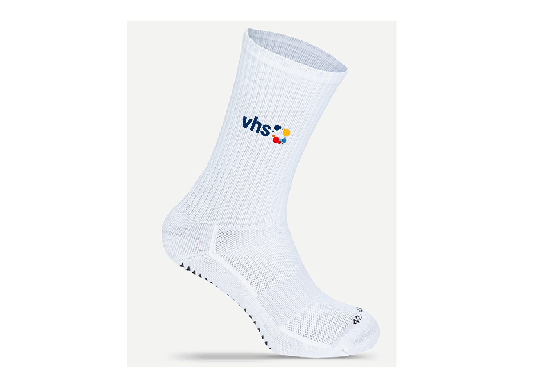 Ballersocks mit Grip-Sohle Weiß