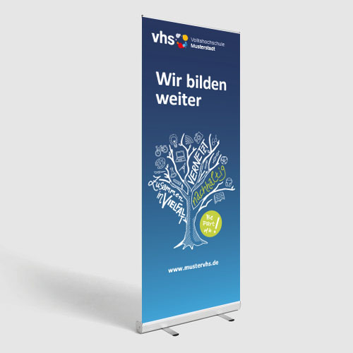 Roll-Up vhs Baum Nachhaltig (100x200)