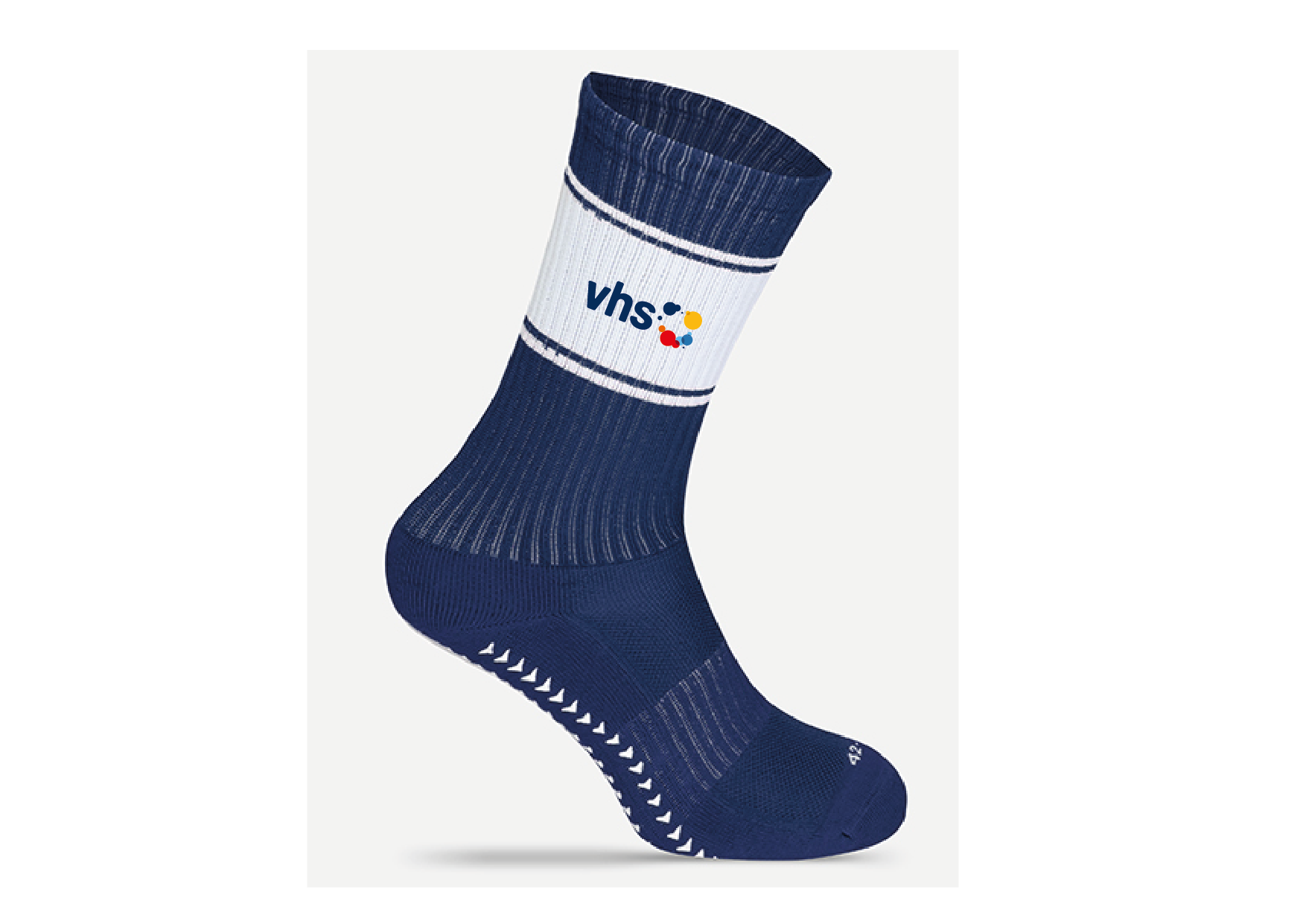 Ballersocks mit Grip-Sohle Blau/ Weiß