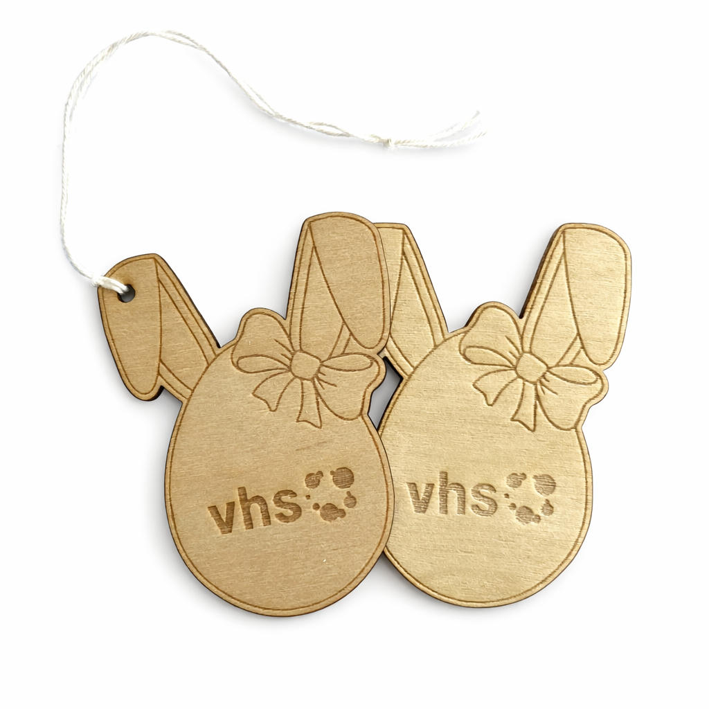 Osterschmuck/ Geschenkanhänger aus Holz "Hasenei"